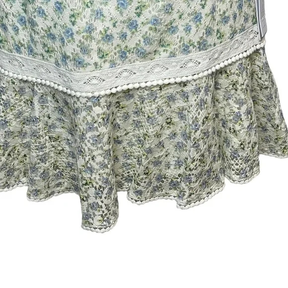 House of Harlow Tiered Floral Mini Skirt Cottagecore | NWT | Size Small - Picture 7 of 16